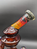 Sheep Glass Heady Worked Dab Rig w/ Galaxy Marbles-Avernic Smoke Shop