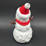 Snappy Snowman Silicone Water Pipe | 5.25" | 14mm F-Avernic Smoke Shop