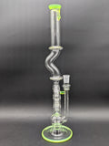 Uzzi Glass Swiss Perc Bong - Slime Green-Avernic Smoke Shop