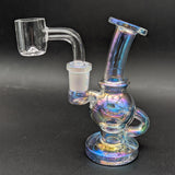 Visible Spectrum Electroplated Glass Ball Rig | 4.75"-Avernic Smoke Shop