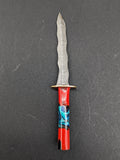 Wavy Sword Damascus Steel Dab Tool 4.25"-Avernic Smoke Shop