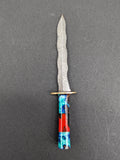 Wavy Sword Damascus Steel Dab Tool 4.25"-Avernic Smoke Shop