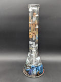 Wormhole Glass "Kalinda" 15" Beaker Bong-Avernic Smoke Shop