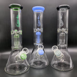 12" Genie Beaker w/ Tree Perc Bong - Avernic Smoke Shop