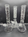 14" Glow in the Dark Beakers 7mm - Avernic Smoke Shop