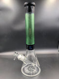 15" Genie 9mm Sandblasted Artwork Glass Water Bong - Avernic Smoke Shop