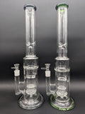 16" Triple Perc Tornado Straight Tube Bong - Avernic Smoke Shop