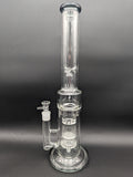 16" Triple Perc Tornado Straight Tube Bong - Avernic Smoke Shop