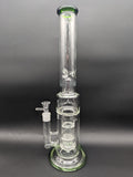 16" Triple Perc Tornado Straight Tube Bong - Avernic Smoke Shop
