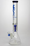 17" Valcano 6-arm percolator 9 mm glass water bong - Avernic Smoke Shop