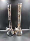 18" SPARK 7mm Metallic Tint Glass Bong - Avernic Smoke Shop