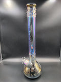 19" Genie Rainbow Metallic 7mm Glass Beaker Bong - Avernic Smoke Shop