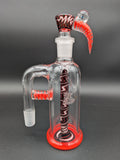 2K Glass 18mm Worked Ash Catcher and Bowl Combo - Avernic Smoke Shop