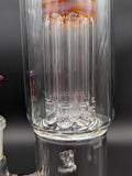 2K Glass Dual Inline to 8 Arm Bongs - Color Accented - Avernic Smoke Shop