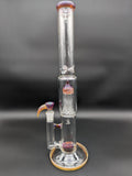 2K Glass Dual Inline to 8 Arm Bongs - Color Accented - Avernic Smoke Shop