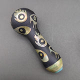 4.3" Metallic Glass Pipe w/ Built in Screen - Avernic Smoke Shop