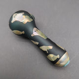 4.3" Metallic Glass Pipe w/ Built in Screen - Avernic Smoke Shop