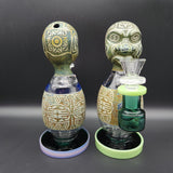 7" Aztec Egg Body Water Pipe - Avernic Smoke Shop