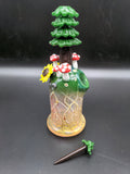 8" Fumed Tree Forest Rig 14mm - Los1 Glass - Avernic Smoke Shop