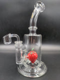 9" Genie Strawberry Dab Rig - Avernic Smoke Shop