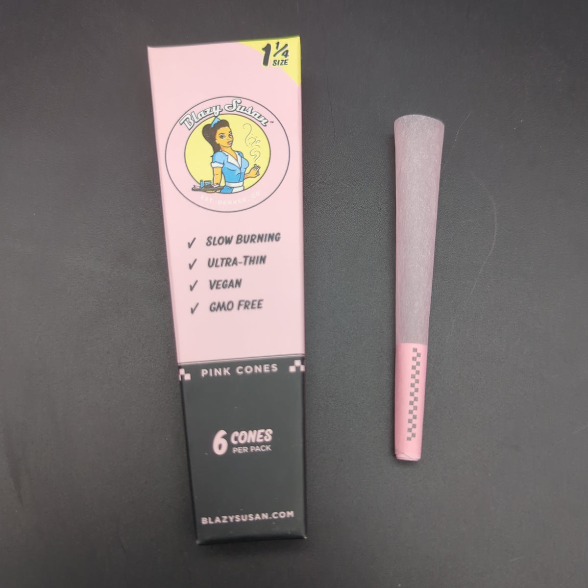 Blazy Susan Pink 1 1/4 Pre-Rolled Cones 6 Pack – Avernic Smoke Shop
