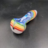 Chameleon Glass Rainbow Splat Hand Pipe 4" - Avernic Smoke Shop