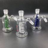 Double-Coil Diffuser Ash Catchers - 14mm 45 Degrees - Avernic Smoke Shop