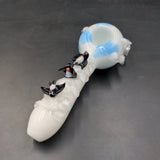 Empire Glassworks - 6" Icy Penguins Bowl - Avernic Smoke Shop