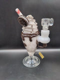 Empire Glassworks Chocolate Cookie Sundae Float Mini Rig - Avernic Smoke Shop