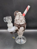 Empire Glassworks Chocolate Cookie Sundae Float Mini Rig - Avernic Smoke Shop