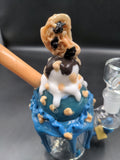 Empire Glassworks Cookie Monster Sundae Nano Rig - Avernic Smoke Shop