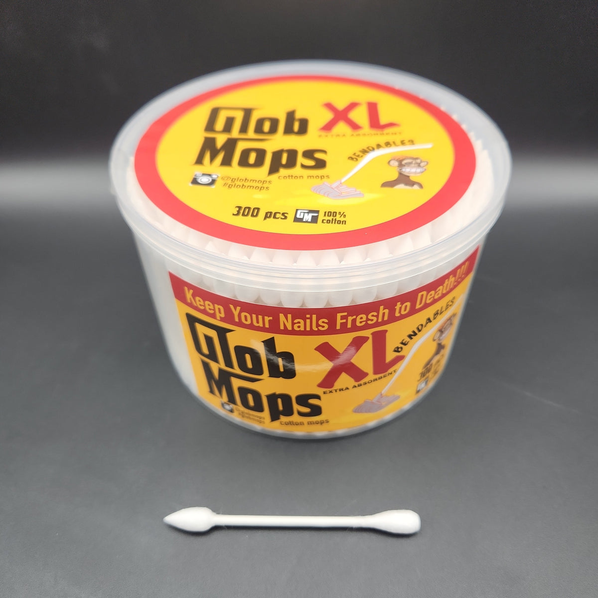 Glob Mops BENDABLE XL wattenstaafjes (2-pack, 600 totale katoenen knoppen