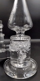 GRAV Helix™ Clear Straight Base W/ Fixed Downstem Water Pipe - Avernic Smoke Shop