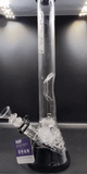 GRAV® Large, Black Accent Beaker Base Water Pipe - Avernic Smoke Shop
