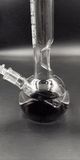 GRAV® Small, Black Accent Round Base Water Pipe - Avernic Smoke Shop