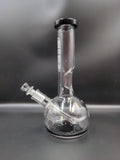 GRAV® Small, Black Accent Round Base Water Pipe - Avernic Smoke Shop