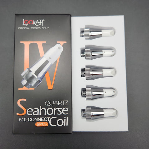 Lookah Seahorse PRO Quartz Coil IV | 5pc Set - Avernic Smoke Shop