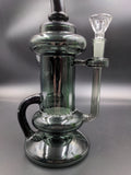 MAV Glass Big Bear Recycler - Black + Smoked Black - Avernic Smoke Shop