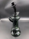 MAV Glass Big Bear Recycler - Black + Smoked Black - Avernic Smoke Shop