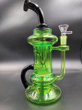 MAV Glass Big Bear Recycler - Ooze + Black - Avernic Smoke Shop