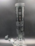Milky Way Glass "Smoked Skull Emperor" 15" Beaker - Avernic Smoke Shop