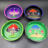 Mushroom Round Polyresin Ashtray | 4.25" - Avernic Smoke Shop