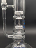 Phoenix Triple Perc Recycler Straight Tube Bong 14" - Avernic Smoke Shop