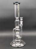 Phoenix Triple Perc Recycler Straight Tube Bong 14" - Avernic Smoke Shop