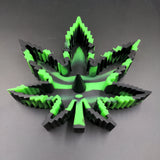 Silicone Ashtray - Weed Leaf w/ Poker - Avernic Smoke Shop