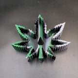 Silicone Ashtray - Weed Leaf w/ Poker - Avernic Smoke Shop