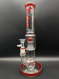 TAG - 12" Honeycomb to Fixed 8 Arm Tree 44x4mm - Red - Avernic Smoke Shop