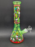 10" Full Color Bowtie Kitty Beaker Bong