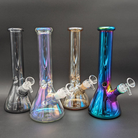 10" Gradient Iridescent Beaker Bong