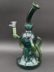 10" Sphere Recycler Bong w/ Color